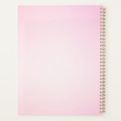 Roze verloop Naam Jaar Aangepaste zakelijke Logo t Planner (Achterkant)