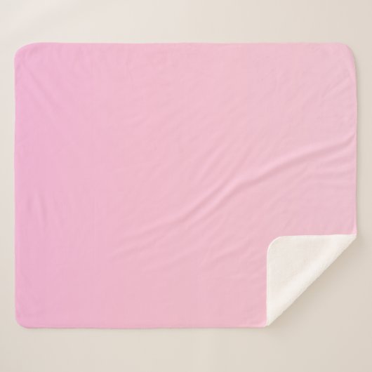 Roze verloop sherpa deken (Voorkant (horizontaal))
