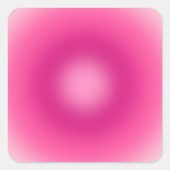 Roze verloop vierkante sticker (Voorkant)