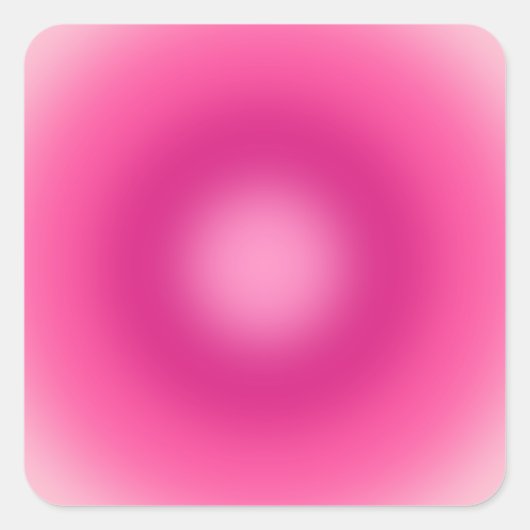 Roze verloop vierkante sticker (Voorkant)