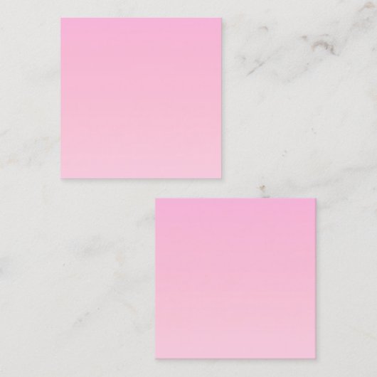 Roze verloop vierkante visitekaartje (Voorkant / Achterkant)