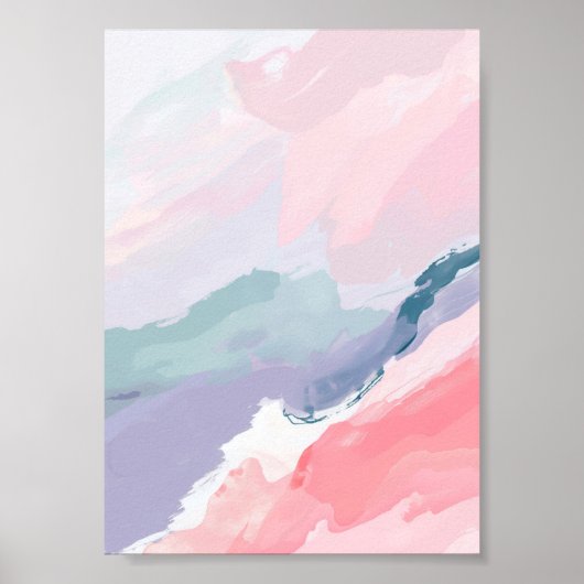 Roze Verloopkleur Poster (Voorkant)