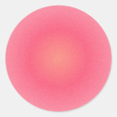 Roze verloopsticker – Elegant en modern Ronde Sticker (Voorkant)