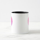 Roze Verlopend Cirkel Vignet Abstract Ontwerp Mok (Midden)