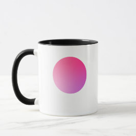 Roze Verlopend Cirkel Vignet Abstract Ontwerp Mok