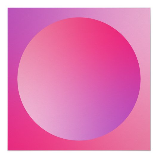 Roze Verlopend Cirkel Vignet Abstract Ontwerp Perfect Poster (Voorkant)