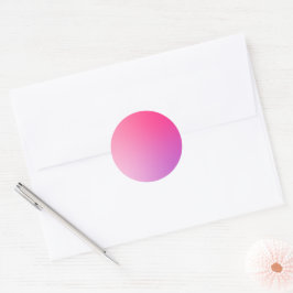 Roze Verlopend Cirkel Vignet Abstract Ontwerp Ronde Sticker