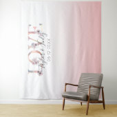 Roze Verloping Selfie Liefde Achtergrond Trouwdag Wandkleed (In situ)