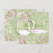 Roze verloving kaart (Voorkant / Achterkant)