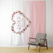 Roze Verloving Verlovingsachtergrond Huwelijk Wandkleed (In situ)