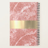 Roze Verouderde Oude Weekplanner Afspraak Planner (Achterkant)