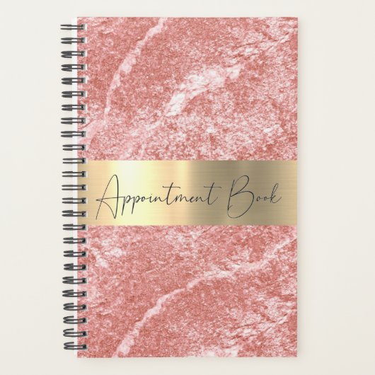 Roze Verouderde Oude Weekplanner Afspraak Planner (Voorkant)