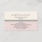 Roze verpakking Decoratieve dozen Visitekaartje (Achterkant)