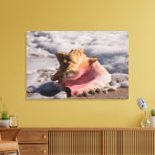 Roze verpakking Shell Canvas Afdruk (Insitu (Woonkamer))