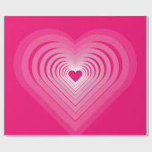 Roze Verpakkingsdocument met Harten - Liefde Cadeaupapier (Vlak)