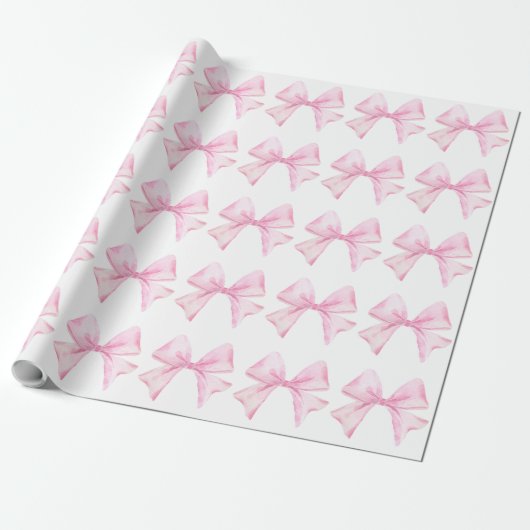 Roze verpakkingspapier cadeaupapier (Uitgerold)