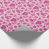 Roze verpakkingspapier van Paisley Cadeaupapier (Hoek)