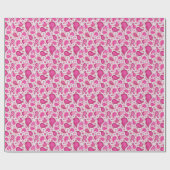 Roze verpakkingspapier van Paisley Cadeaupapier (Vlak)