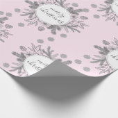 Roze verpakkingspapier voor de feestdag in Roze st Cadeaupapier (Hoek)