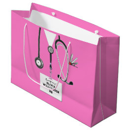 Roze verpleegster afstudeertas grote cadeautas