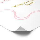 Roze Verpleegster Coquette Afstudeerfeest Poster (Hoek)