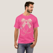 Roze Verpleegster Coquette Bow Stethoscoop Nursing T-shirt (Voorkant volledig)