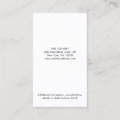 Roze Verpleegster Scrubs en Stethoscoop Visitekaar Visitekaartje (Achterkant)