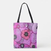 Roze verrassende Canvas tas (Achterkant)
