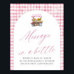 Roze vers uit de markt bericht in een flesteken poster<br><div class="desc">Pink Gingham Fresh Off The Market Message in a Bottle Game Sign Voeg een sentimenteel tintje toe aan je vrijgezellenfeest met dit lieve aandenken! 💗 Deze Pink Gingham Fresh Off The Market Message in a Bottle Game Sign heeft een charmante roze gingham-achtergrond, handgetekende bloemen en speelse marktstijlbelettering - ideaal voor...</div>