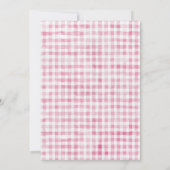 Roze vers van de markt Boog Bruidsdiner Kaart (Achterkant)