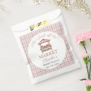 Roze vers van de markt landelijke Bruidsdouche Bedankzakje