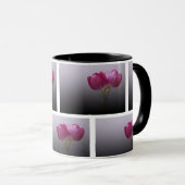 Roze verse tulpen – Elegante lente bloemenkunst Mok (Voorkant rechts)