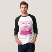 Roze versie I Love Monster Trucks Afbeelding T-shirt (Voorkant volledig)