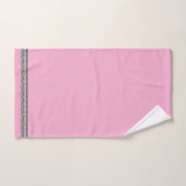 Roze versierde afwerking bad handdoek (Handdoek)