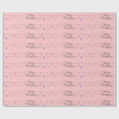 Roze | Versiering van kerstsierpapier Cadeaupapier (Vlak)