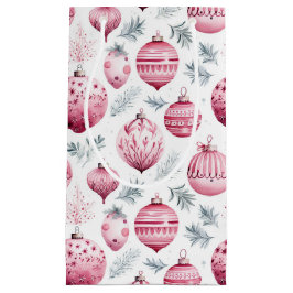 Roze versieringen klein cadeauzakje