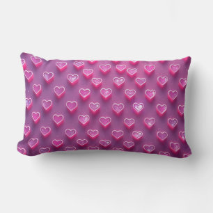 Roze verslaafde hart vinyl sticker  kussen