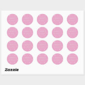  Roze Verspreide Stars Graduation Party Ronde Sticker (Vel)