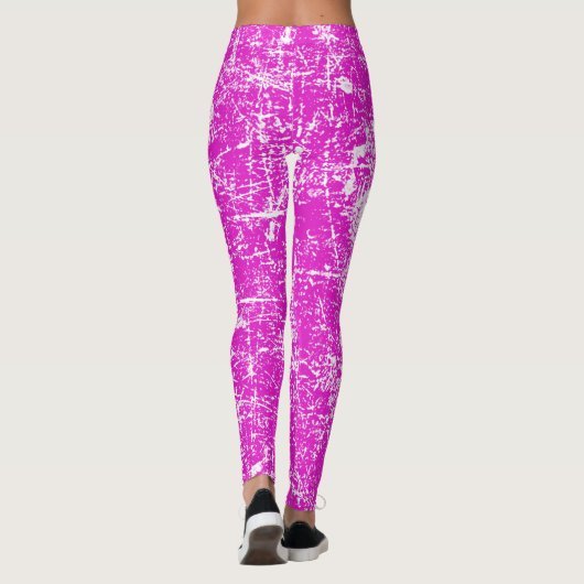 Roze verstelbare look leggings (Achterkant)