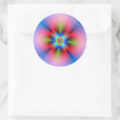 Roze verstuiver op blauwe Sticker (Tas)