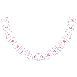 Roze vertakkingsbanner vlaggetjes