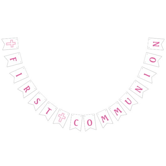 Roze vertakkingsbanner vlaggetjes (Alle)