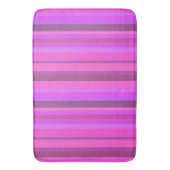 Roze verticale strepen badmat (Voorkant Verticaal)