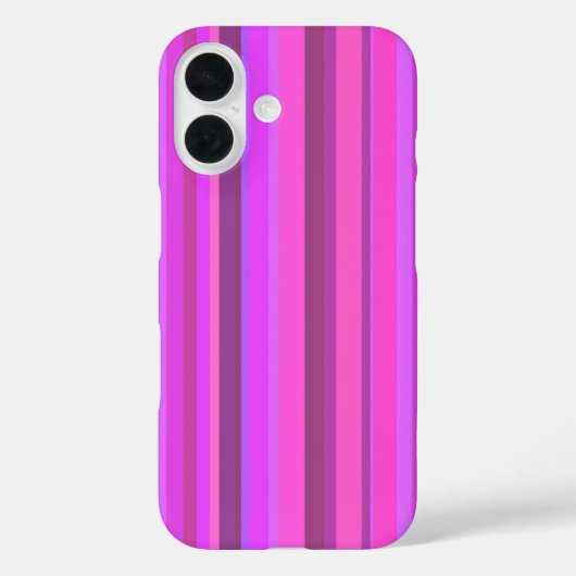 Roze verticale strepen Case-Mate iPhone case (Achterkant)
