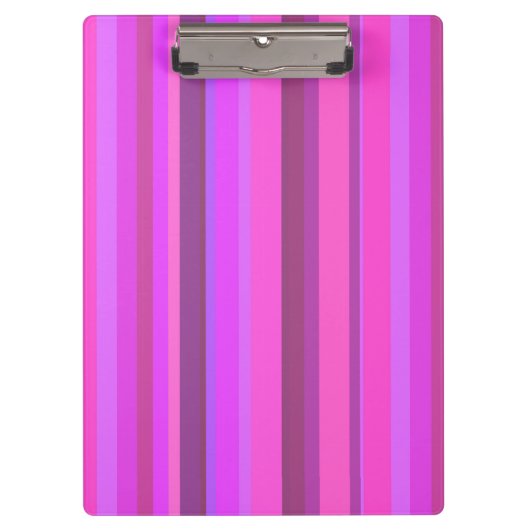 Roze verticale strepen klembord (Voorkant)
