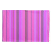 Roze verticale strepen kussensloop (Achterkant)