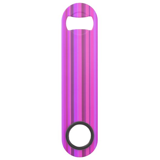 Roze verticale strepen speed flessenopener (Voorkant)