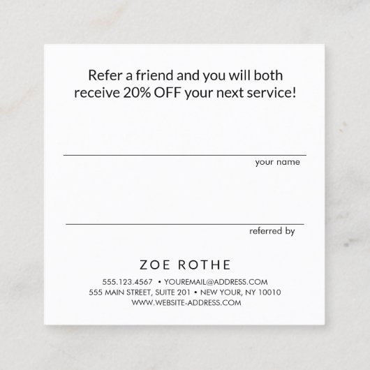 Roze Verwijs een Kaart van de Verwijzing van de Vr (Achterkant)