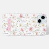 Roze verwilderde tuin gemerkt Case-Mate iPhone case (Achterkant (horizontaal))