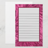 Roze, verzadigd design briefpapier (Voorkant / Achterkant)